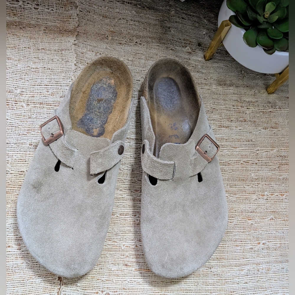 Birkenstock Tan Suede Loafers